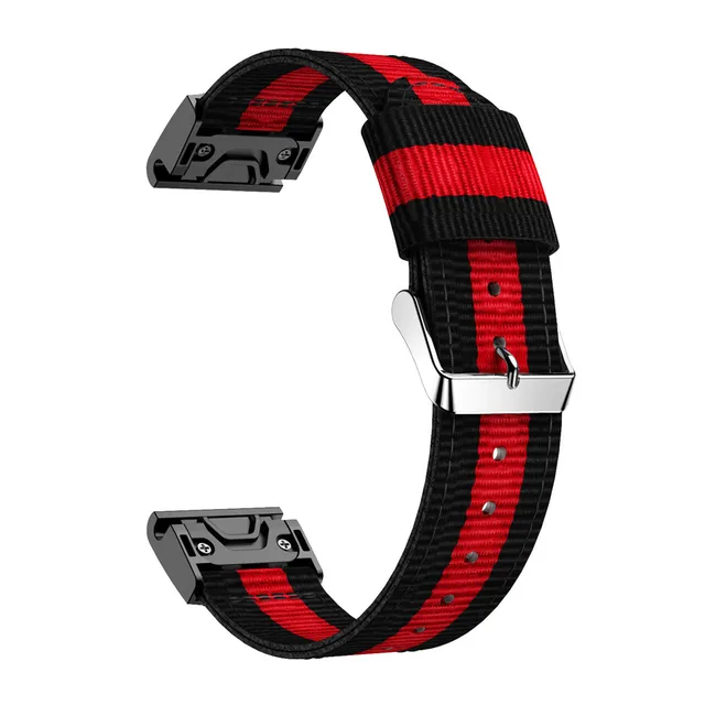 Seafarer Navy Red Apple Watch Band Style Nylon Strap 