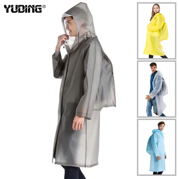 

Fashion Male Female Bag Raincoat Solid Adult Rainwear Outdoor Waterproof Thickened EVA Universal Rain Coat Outwear Coat