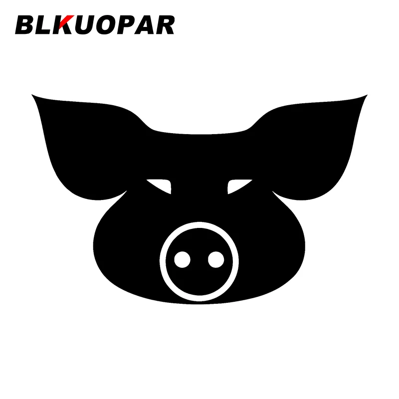 

BLKUOPAR for Hog Head Car Sticker Personality Waterproof Decal Occlusion Scratch Windows Motorcycle Refrigerator Car Styling