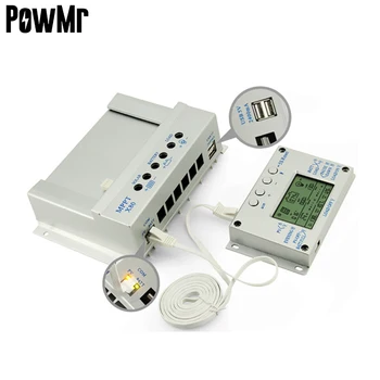 

PowMr X60 12V/24V 60A Solar Charger Controller with Dual USB-5V/2.4A output charging and remote meter control