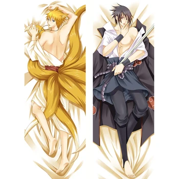 

COOL Japanese Hot Anime Naruto Sasuke Naruto Body Dakimakura Bedding Pillowcase Otaku Hugging Sexy Male BL Pillow Case Cover