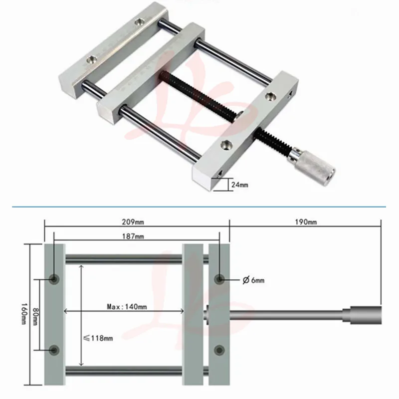 QGG точные тиски 140 мм Cnc Jig фрезерный станок Плоские щипцы зажим от