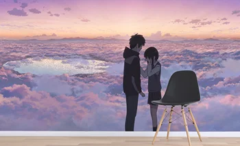 

[Self-Adhesive] 3D Your Name 102 Japan Anime Wall Paper mural Wall Print Decal Wall Murals Belly
