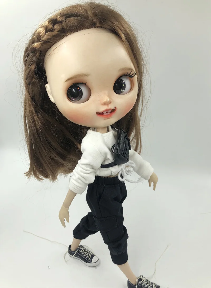 Новая кукла Blyth одежда толстовка рубашка и поток должна юбка для 1/6 Кукла Одежда(подходит Azones, ob24, pullip, blyth 1/6 куклы