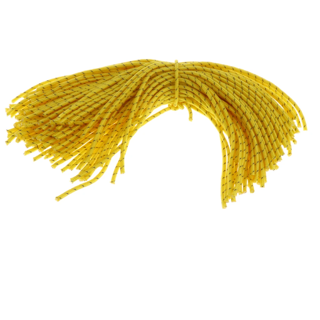 100pcs 7.9" 0.08" Strong Durable Tie down Rope Fits Use with Camping Awning Canopy Tent Stakes Tent Pegs Tent Nails