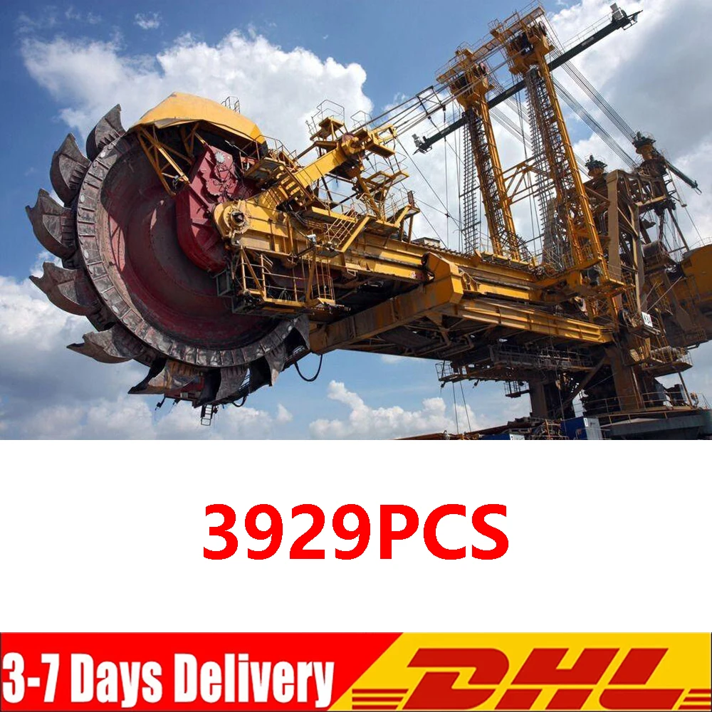 IN STOCK 3929pcs Technical Series Motorized Bucket Wheel Excavator Model Building Blocks Bricks Toys Kids Birthday Gifts 42055 | Игрушки и