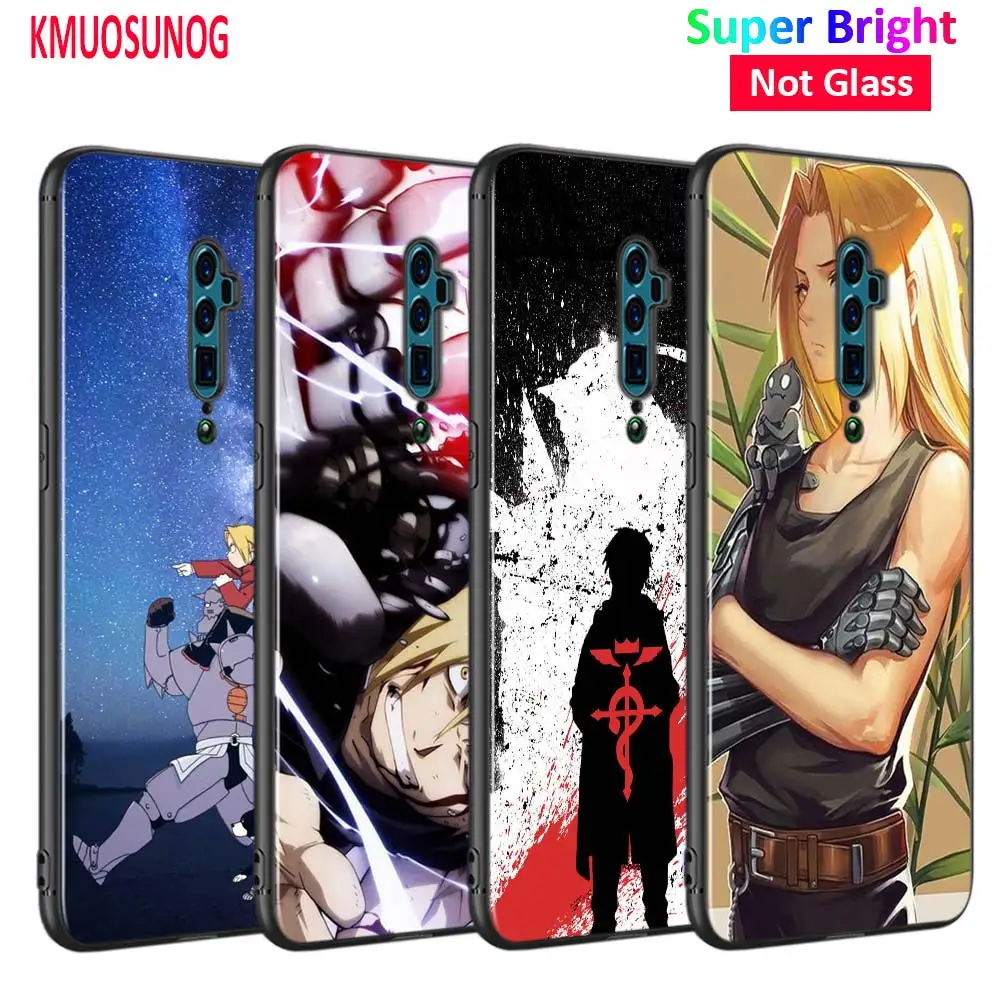 

Black Cover Anime FullMetal Alchemist for OPPO Reno Z 10X Zoom F11 F9 F7 F5 A7 R9S R17 Realme 2 C2 K3 Pro Phone Case