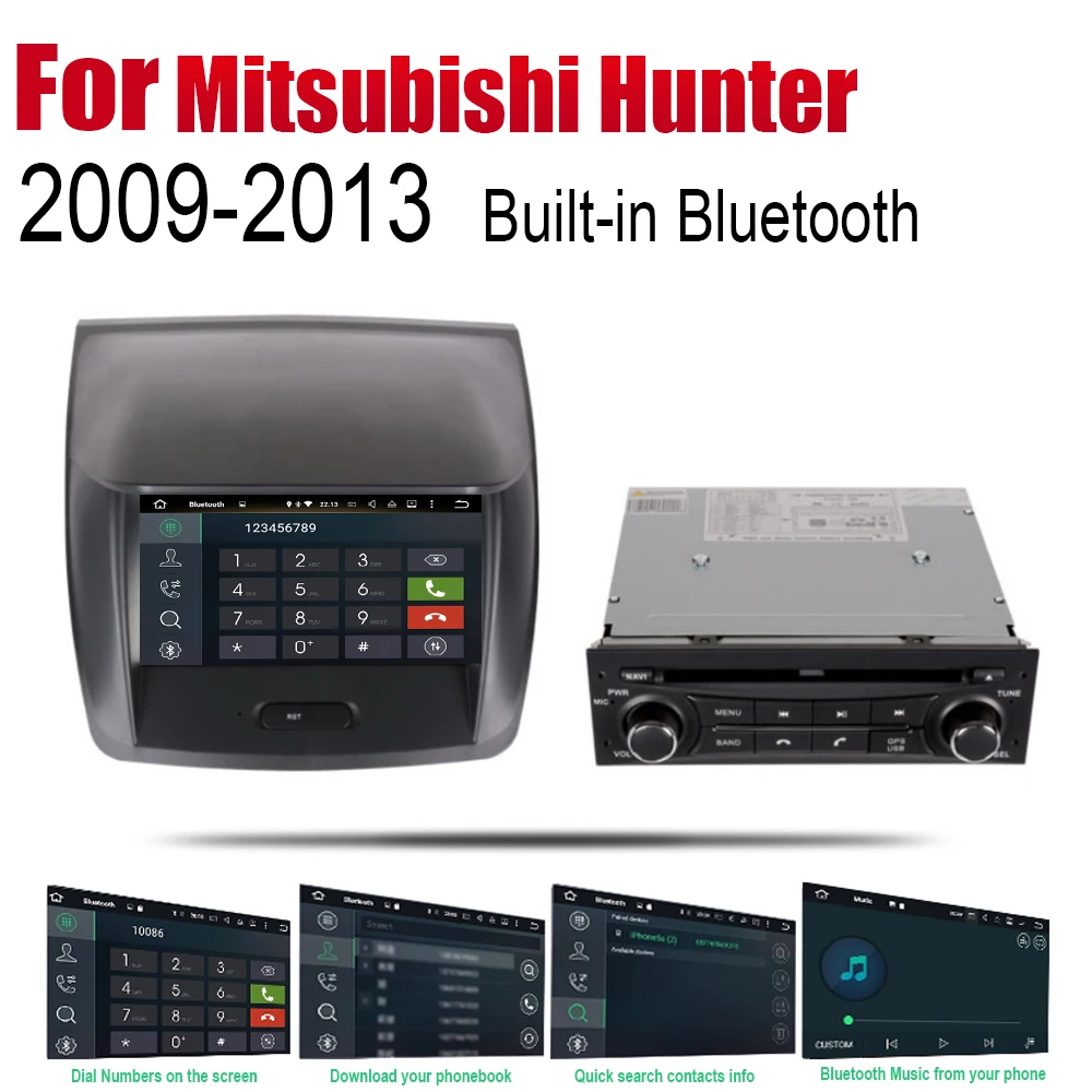 ZaiXi Android 2 Din автомобильное радио, DVD для Mitsubishi Hunter L200 Strada Triton 2009~ 2013 Автомобильный мультимедийный плеер с gps-навигатором