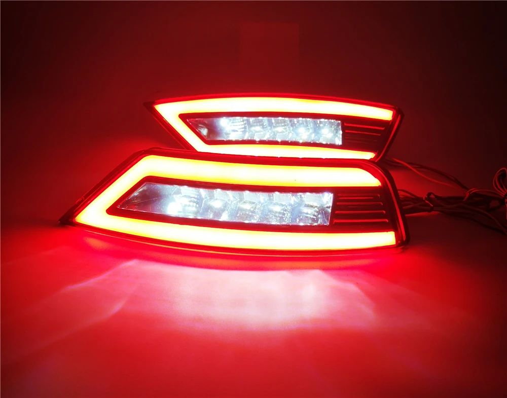 Для Ford Escape Kuga 2013 автомобиля ось правого заднего бампера отражатель фары Задний противотуманный фонарь в сборе