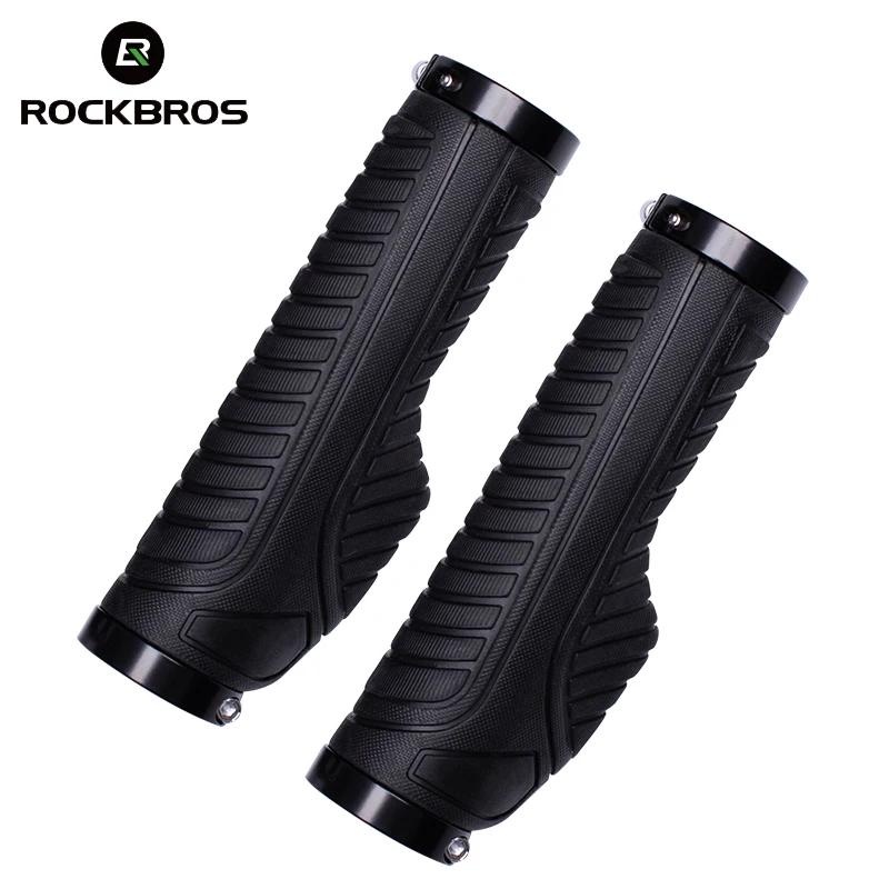 RockBros MTB Mountain Bike Grips Cycling Bicycle Soft Handlebar Grips BLACK/BLAC RockBros MTB Mountain Bike Grips Cycling Bicycle Soft Handlebar Grips BLACK/BLAC