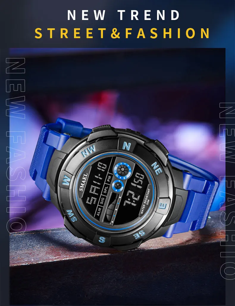 SMAEL Fashion Sport Watch Men Military Army Watches Alarm Clock Shock Resistant Waterproof Digital Watch Reloj Hombre 2022 NewSMAEL Fashion Sport Watch Men Military Army Watches Alarm Clock Shock Resistant Waterproof Digital Watch Reloj Hombre 2022 New