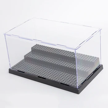 

City Compatible Acrylic Plastic Figures Display Case Dustproof Display box Brand Duplos Figures Building Blocks Bricks Toys Gift