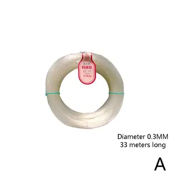 

33m Crystal Strong Fishing Line Nylon Fishing Line Fishing River Fishing Wire Accessories Crystal 0.3mm~10mm Fishing For La Y2B9