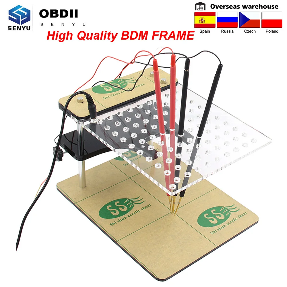 BDM 프레임 어댑터 ECU 프로그래머 도구, OBD2 자동차 칩 튜닝, LED BDM 프레임 프로브 펜, KESS KTAG, 세트당 4 개