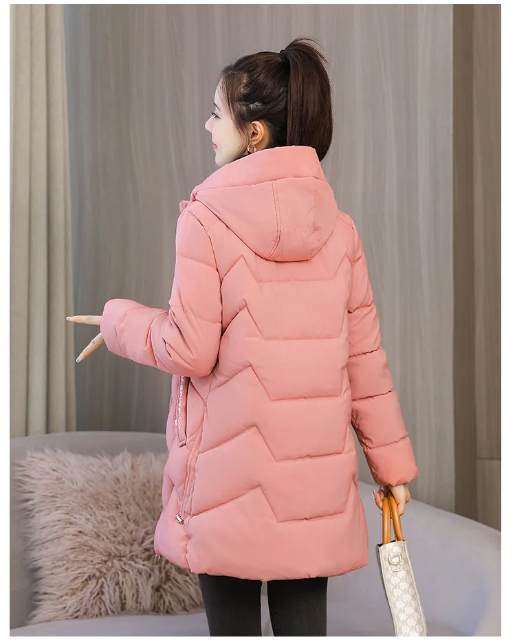 2026 New Winter Parkas Women Jacket Long Outerwear Female Down Cotton Parka Hooded Thick Warm Overcoat Loose Casual Jackets