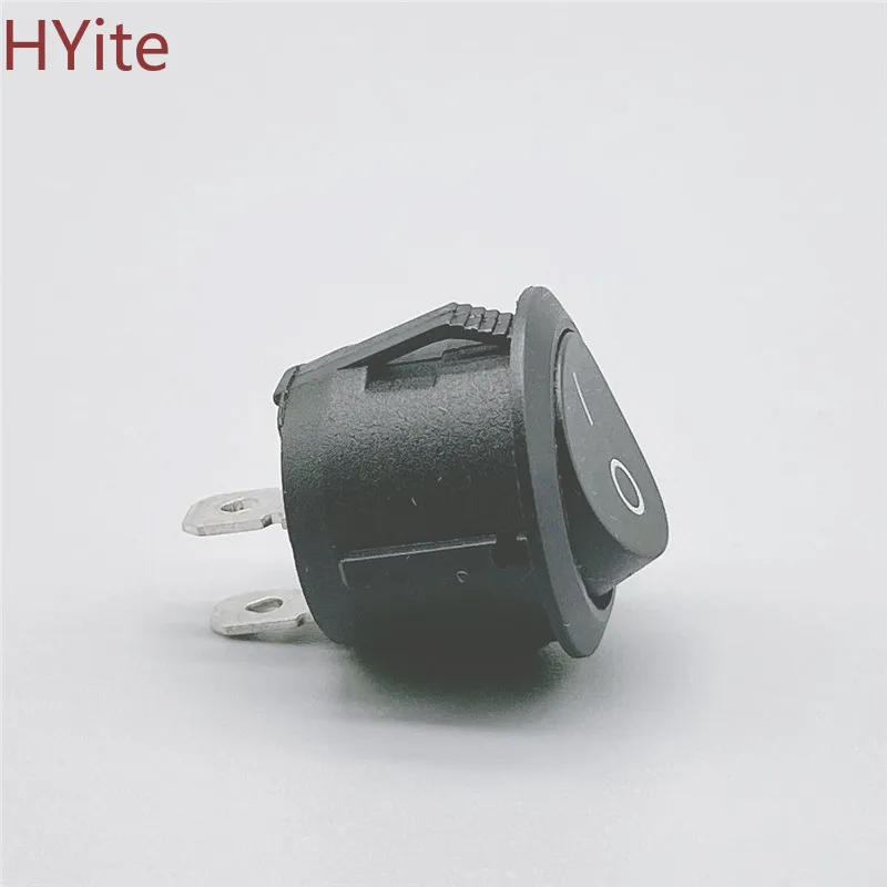 Красный черный белый Вкл/Выкл круглый Кулисный тумблер 6A/250VAC 10A 125VAC Пластиковый