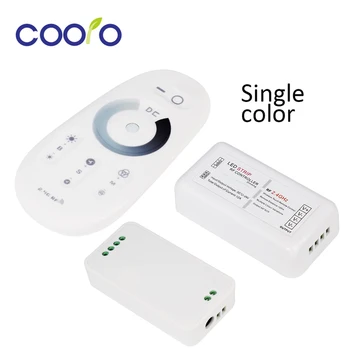 

DC12-24V Single Color Led Strip RF Controller + 2.4G Touch Screen RF Remote Control 1set