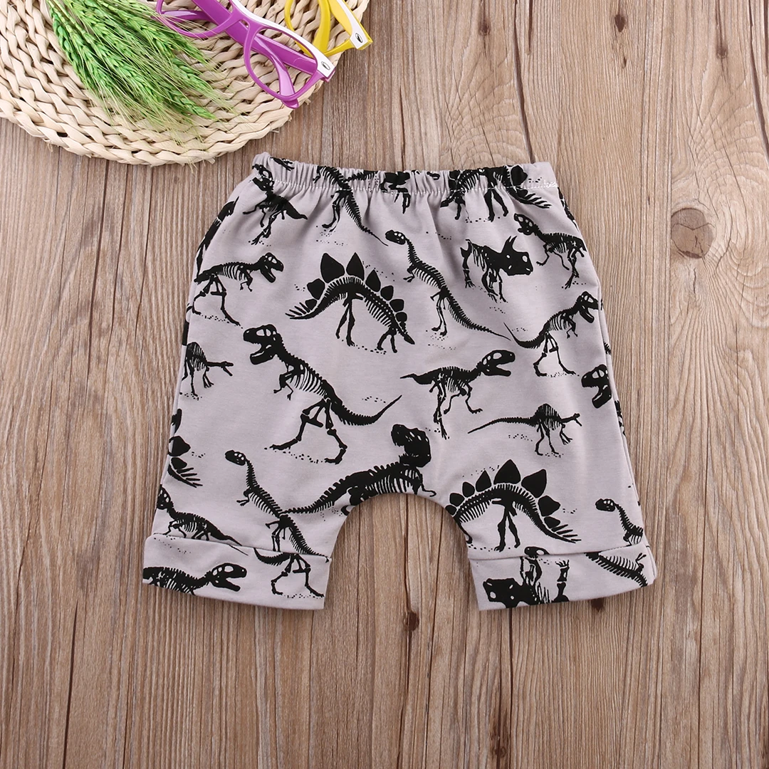 Pudcoco Brand Baby Kids Boys Girls Cartoon Dinosaur Trouser Bottoms Toddler Legging Sweat Harem Bebe Short Pant 0-4Y