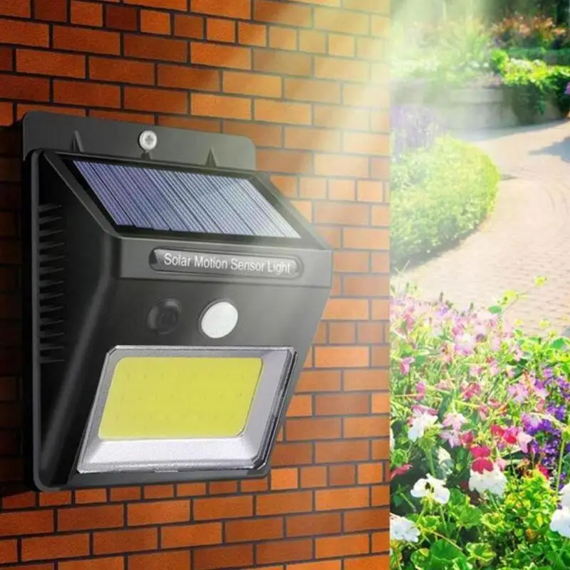 

New High Quality Human Body Induction Outdoor Automatic Solar Light Yard Lawn 26 Led Waterproof Wall Lamp Emergency Street Light