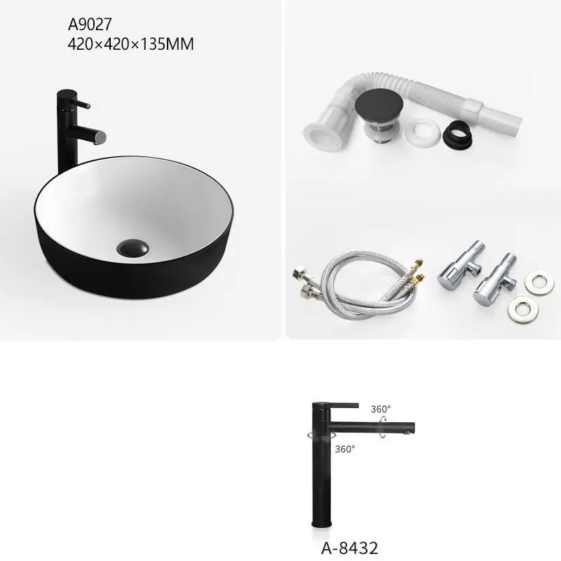 MODEL D Waschtisch Pia Para Bacia De Lavagem Umywalka Fregadero Waschbecken Vanity Wastafel Cuba Banheiro раковина для ванной Lavabo - Цвет: MODEL D