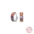 925 Sterling Silver Pendients Plata Colorful Zircon Irregular Hoop Earrings for Women Piercing Huggie Earring Jewelry 30