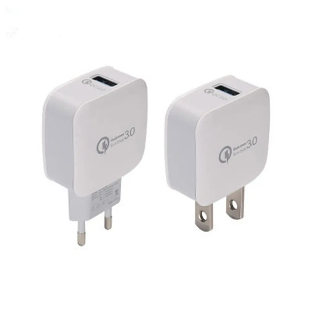 QC 3,0 быстрый адаптер для быстрой зарядки для путешествий и дома, штепсельная вилка переменного тока для телефона, настенное зарядное устройство USB, Аксессуары для мобильных телефонов, вилка стандарта США и ЕС