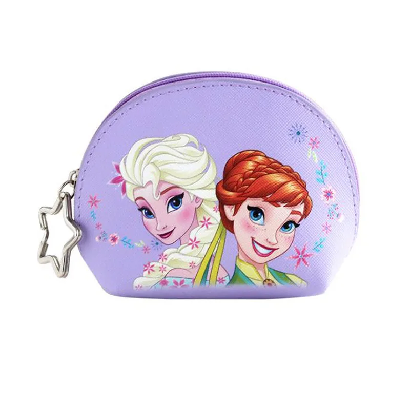 1 шт. disney «Холодное сердце» 2 Монета Сумка в стиле Эльзы и Анны портативный маленькая сумка многофункциональная дорожная сумка для хранения ЦУМ монета с героями мультфильмов высокое качество материал: коровья кожа Сумки из натуральной кожи для макияжа