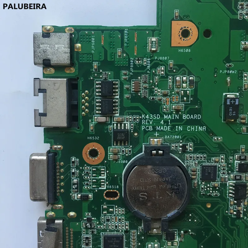 PALUBEIRA K43SD X43S A43SD материнская плата для ASUS материнская плата ноутбука K43SD протестирована Быстрая