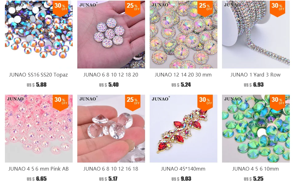 JUNAO, разноцветные, 1440 шт, круглые стразы, стекло, кристаллы, аппликация, не горячая фиксация, стразы с плоской задней стороной для дизайна ногтей