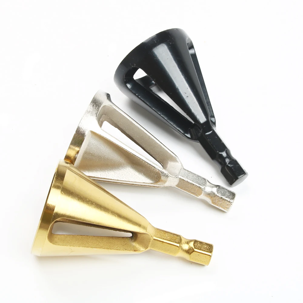 Высокоскоростной стальной инструмент для снятия заусенцев с внешней фаской сверло для удаления заусенцев серебряные аксессуары ручные инструменты Деревообработка#5