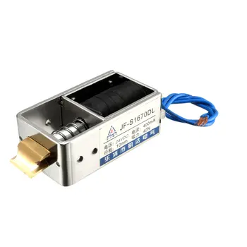 

uxcell JF-S1670DL DC 24V 400mA 40N 10mm Pull Type Open Frame Linear Motion Solenoid Electromagnet