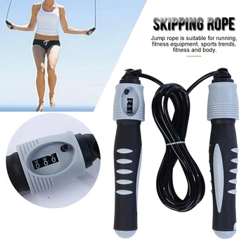 

Indoor Outdoor Sports Fitness Exercise Non Slip Handle PU Kids Adults Portable Jump Rope With Counter Speed Training Lose Weight