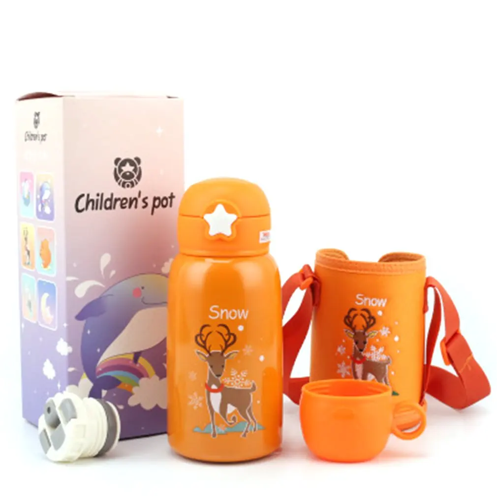 

Kids Sippy Water Bottle, 19oz Children's Mug Sippy Cup with Thermos Cup Cover for Kids Outdoor/indoor Activity