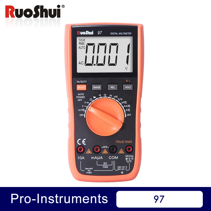 

97 Victor RuoShui Digital Multimeter Auto Range Capacitance Frequency Temperature vc97 Multimetro tester pocket accesoir meter