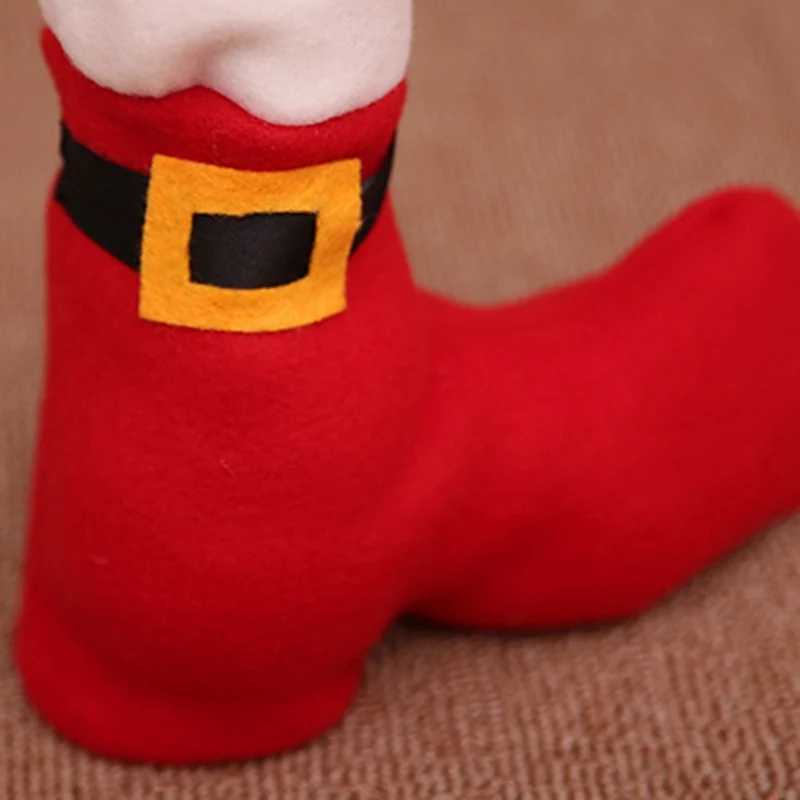 1pc Table Leg Chair Foot Covers Santa Claus Navidad Christmas Decoration For Home Chair Table Cover Decor New Year Supplies
