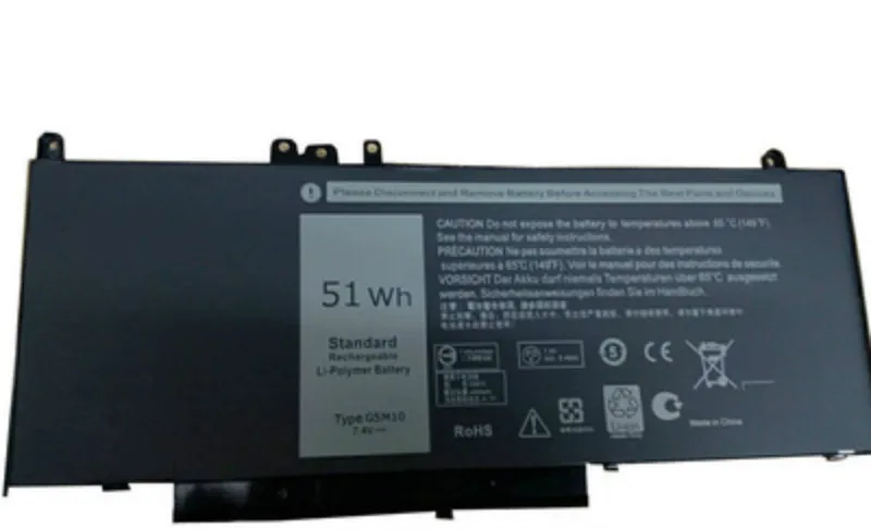 FGHGH 6850 мА/ч, Батарея для DELL Latitude E5450 E5470 E5550 E55706MT4T, 6MT4T G5M10 8V5GX