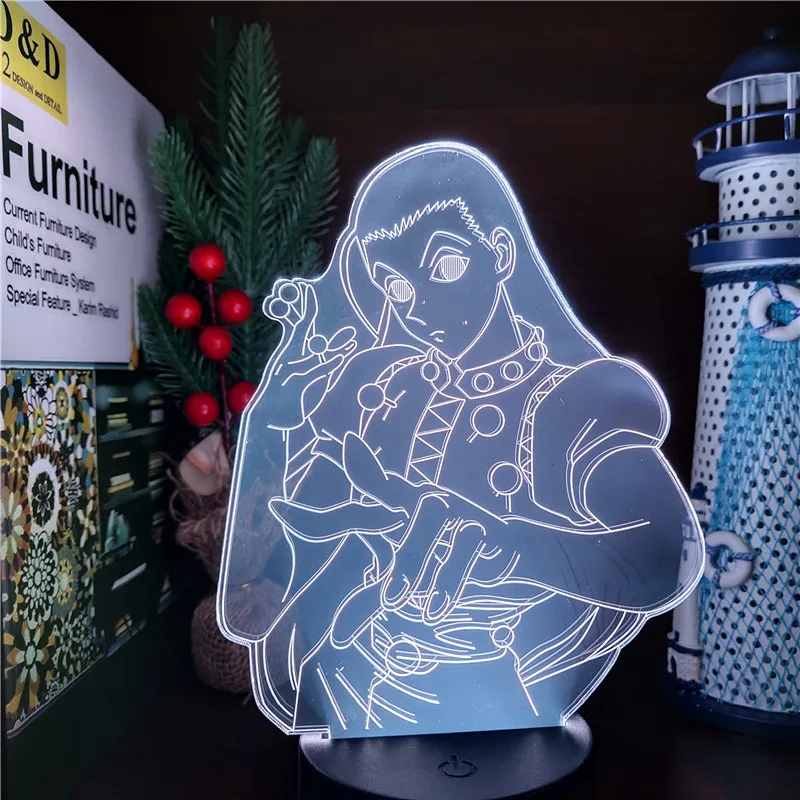 Аниме Hunter X 3D Lamp экшн фигурка Gon Freecss Killua Zoldyck Kurapika Hisoka Figma Спальня Декор HXH