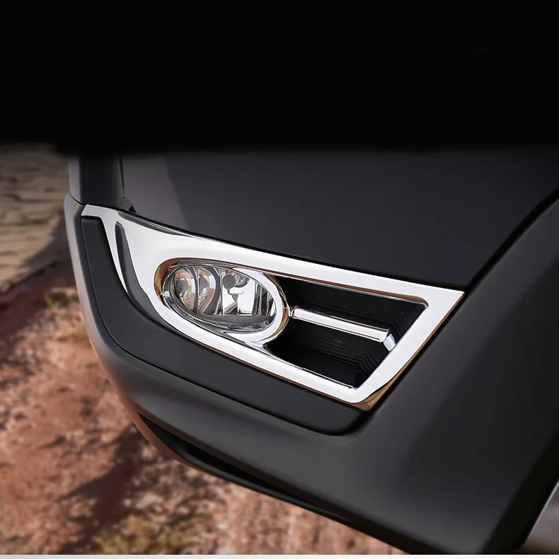 ABS Хром Передняя противотуманная фара ободок крышки уравновешивания Для Honda CRV внешние части автомобиля Стайлинг низкая конфигурация