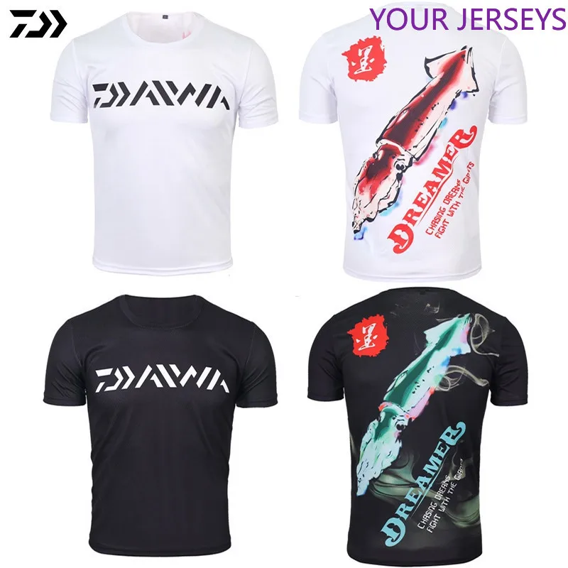 

2020 DAWA Fishing Jerseys Outdoor Quick Dry Fishing Clothing Cycling Jersey Large Size Short Sleeve Anti-UV Summer Fishing Shirt
