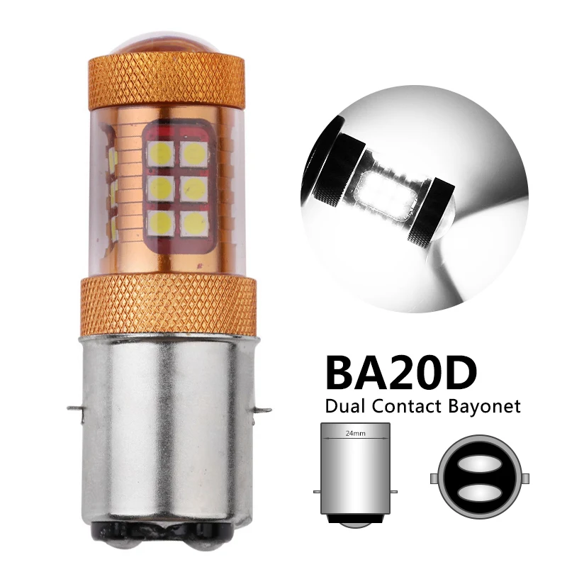Налобный светильник BA20D светодиодный 1 шт. высокой мощности 3030 28SMD H6 BA20D| |