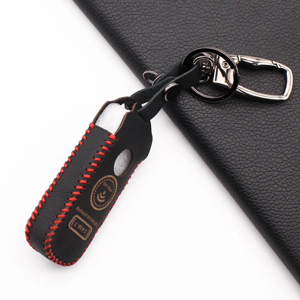 Key Case Key Case Cover Car Key Shell Remote Control Case Cover Flip Key Fob Shell Leather Remote Autocycle Key Cover Case for Yamaha TMAX 530