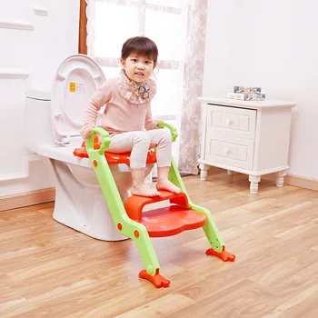 

safe Potty multistep children toilet Unisex comfort convenience Trainer Seat Step Stool Ladder Adjustable Training Chair pf10084