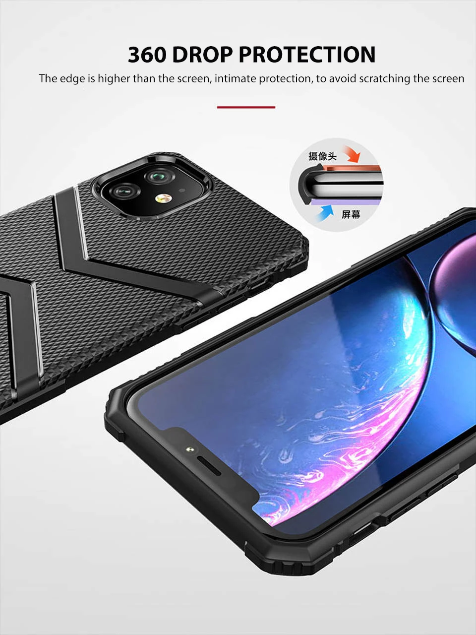 Чехол для телефона из ТПУ для Apple Iphone 11/11 Pro/11 Pro Max, защитный противоударный чехол, антидетонационный