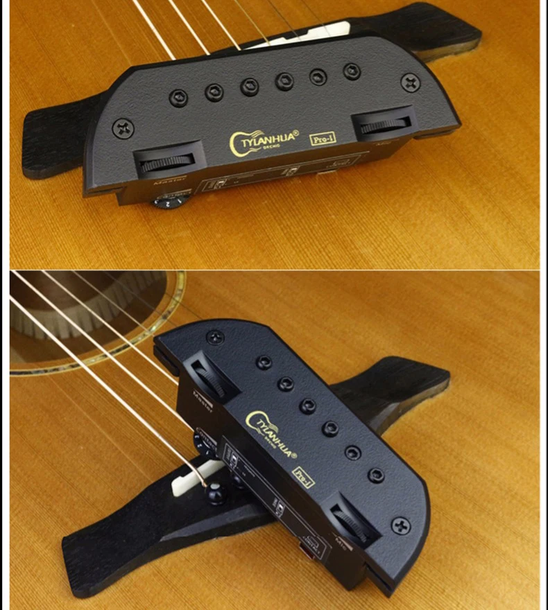 

TYLANH skysonic PRO-1 endpin jack Shock-adsorbing foam lines the inside edges of both mounting brackets guitar pick holder