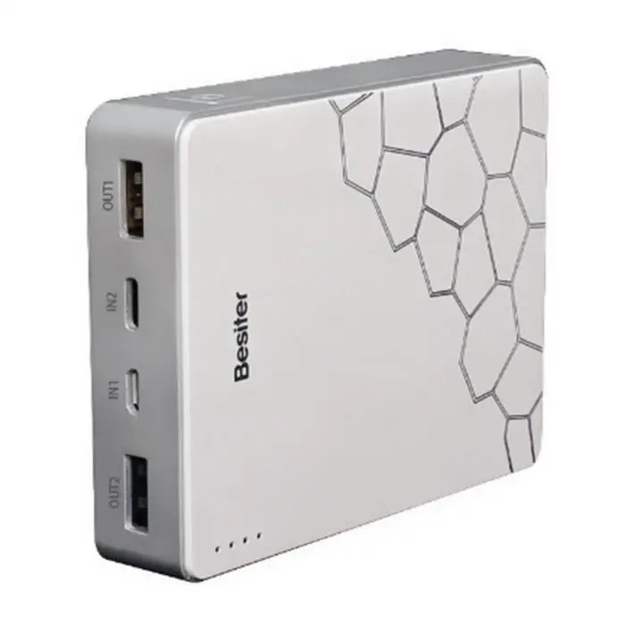 Fashion Mini Portable Creative Dual USB DC 5V 2A Output Power Set Bank Home, Office, Outdoor 6~8 Hours Charge
