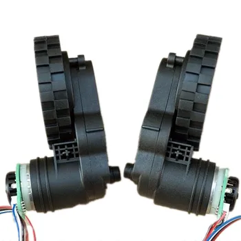 

1 Pair Gear Motor for Sweeping Robot DC 12V 100mA Plastic Gearbox Coded Speed DC Gear Motor Wheels, Left and Right, Ratio 1:63