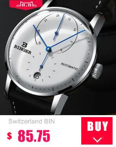 Switzerland LOBINNI мужские часы люксовый бренд с Citizen Move Мужские t автоматические механические мужские скелетоны фаза Луны relogio L18013