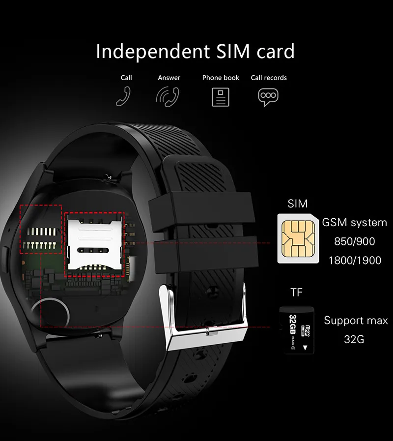 Новые смарт-часы L9 с камерой Bluetooth спортивные часы фитнес-монитор Поддержка sim-карты Smartwatch для Xiaomi huawei D5