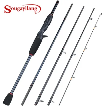 

Sougayilang 1.8-2.4M Lure Fishing Rod 5 Section Ultralight Weight Spinning /Casting Fishing Rod for Travel Fishing Tackle Pesca