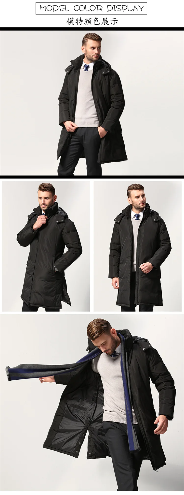 AliExpress мужской пуховик среднего возраста, Европа и Америка, Мужская одежда,, пуховик, большой размер, мужское пуховое пальто